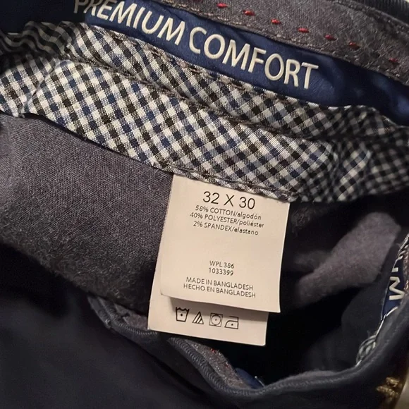 Haggar Navy Premium Chinos 32x30 - Picture 7 of 10